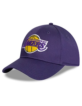 Gorra visera semicurva velcro casual New Era Los Angeles Lakers para hombre