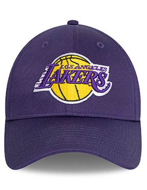 Gorra visera semicurva velcro casual New Era Los Angeles Lakers para hombre
