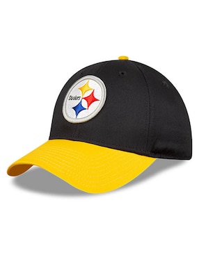 Gorra visera semicurva velcro casual New Era Pittsburgh Steelers para hombre