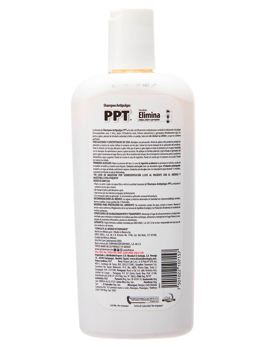 Shampoo antipulgas para perro 3