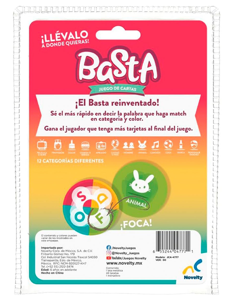 ¡Basta! edición de viaje Juego de mesa 4